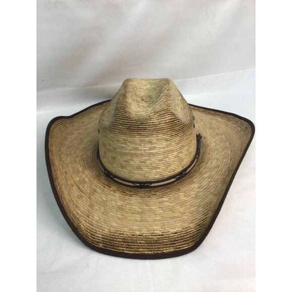 RESISTOL Boys Jason Aldean Amarillo Sky Straw Cowboy Hat Natural One Size - Picture 1 of 6